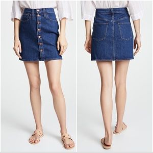 Madewell Arroyo Jean Skirt High Waist Denim Mini